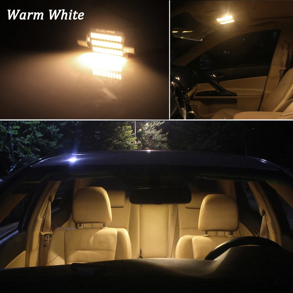 Hvid Canbus led Bil interiør lys Kit Til Mercedes Benz M ML-Klasse W163 W164 W166 AMG LED interiør lys (1998-2011) 5