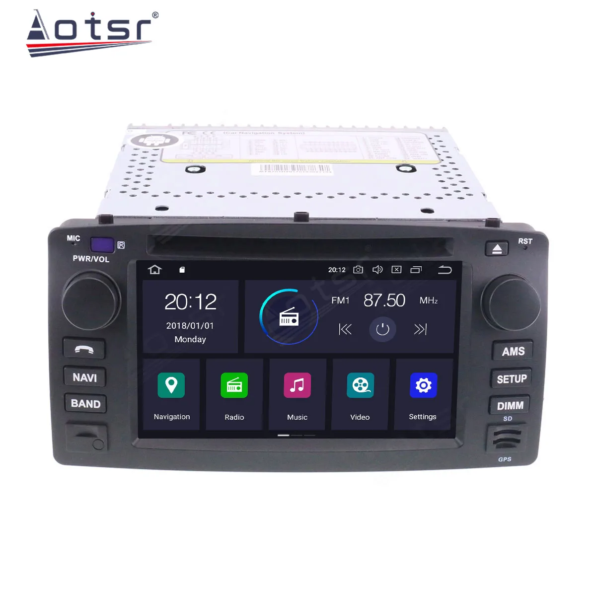 For Toyota Corolla 2001 - 2006 Android 10.0 PX6 4+64GB Bil DVD-GPS Navigation BT CARPLAY Bil Radio Afspiller Multimedie-Afspiller 5