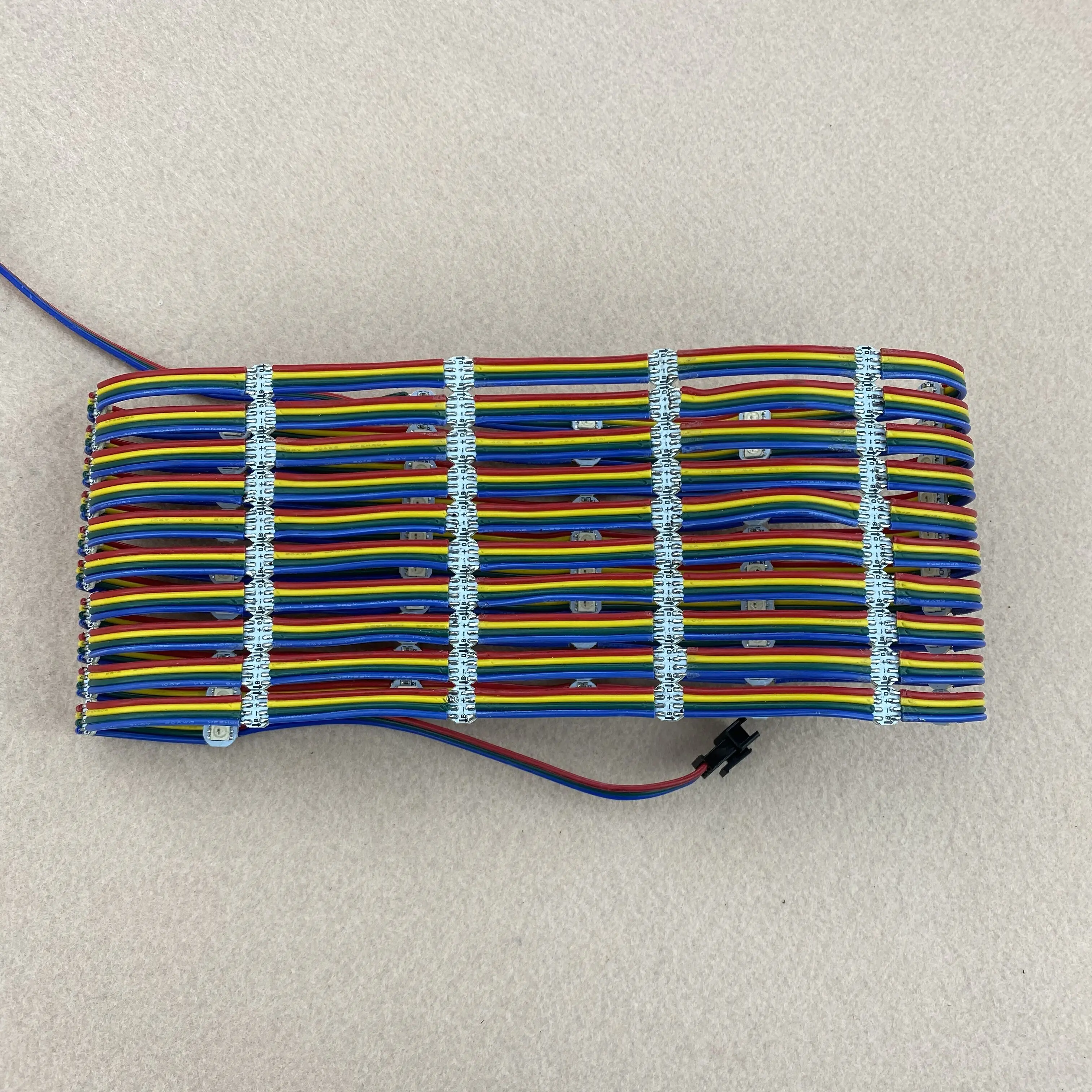 100pcs/string WS2813-RGB fuld farve adresserbare LED pixel lys;dc 5 v indgang;5cm/10cm/15cm wire afstand;med farve wire;IP20 5