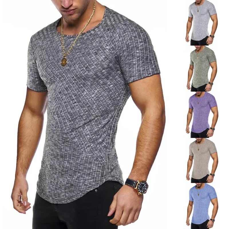 2020 nye Mode Mænd T-Shirts, Sommer-Sport, der Kører Top-Shirts Herre Beklædning Korte Ærmer Afslappet O Hals Trænings-og Tshirt med sportstøj 5