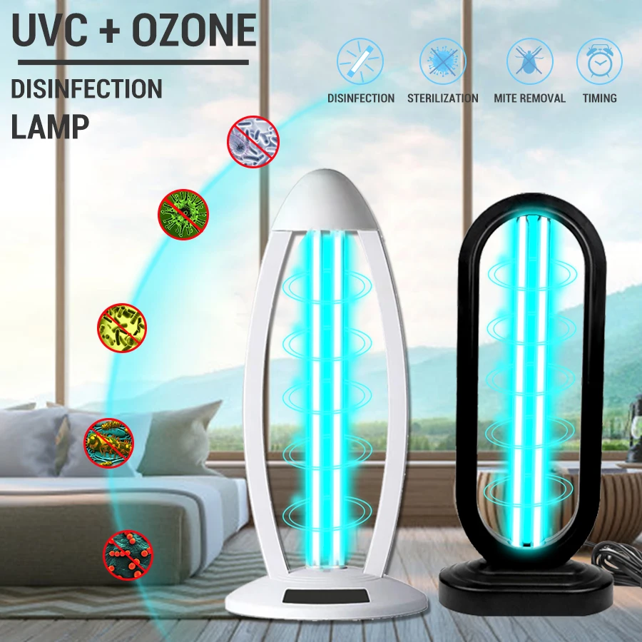 UVC-Ozon Sterilisator Lampe, UV Sterilisator Kvarts UVC-Lampe Bakteriedræbende Desinfektion Lys 36W UV-50W Pære Sterilisator 110V 220V 5