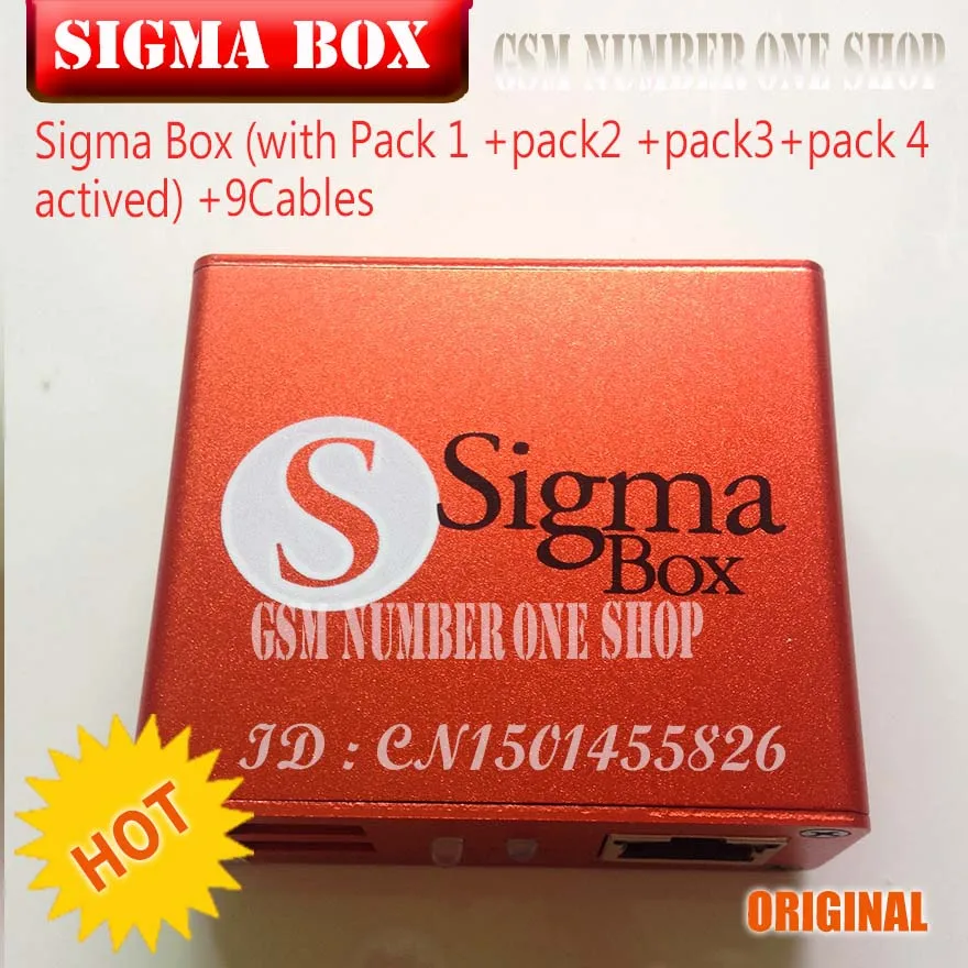 2020 Nyeste Originale Sigma max + 9-Kabel med Pack1+Pack2+Pack3 + Pack4 nye opdatering forhuawei 5