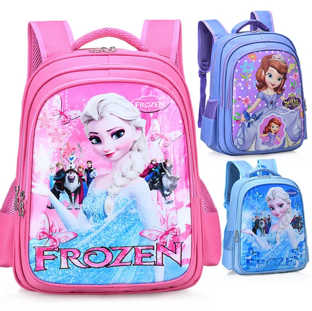 Disney Børns Elsa Rygsæk Reduceret Vandtæt Schoolbags frosne Prinsesse piger bookbags Tegnefilm Taske 5
