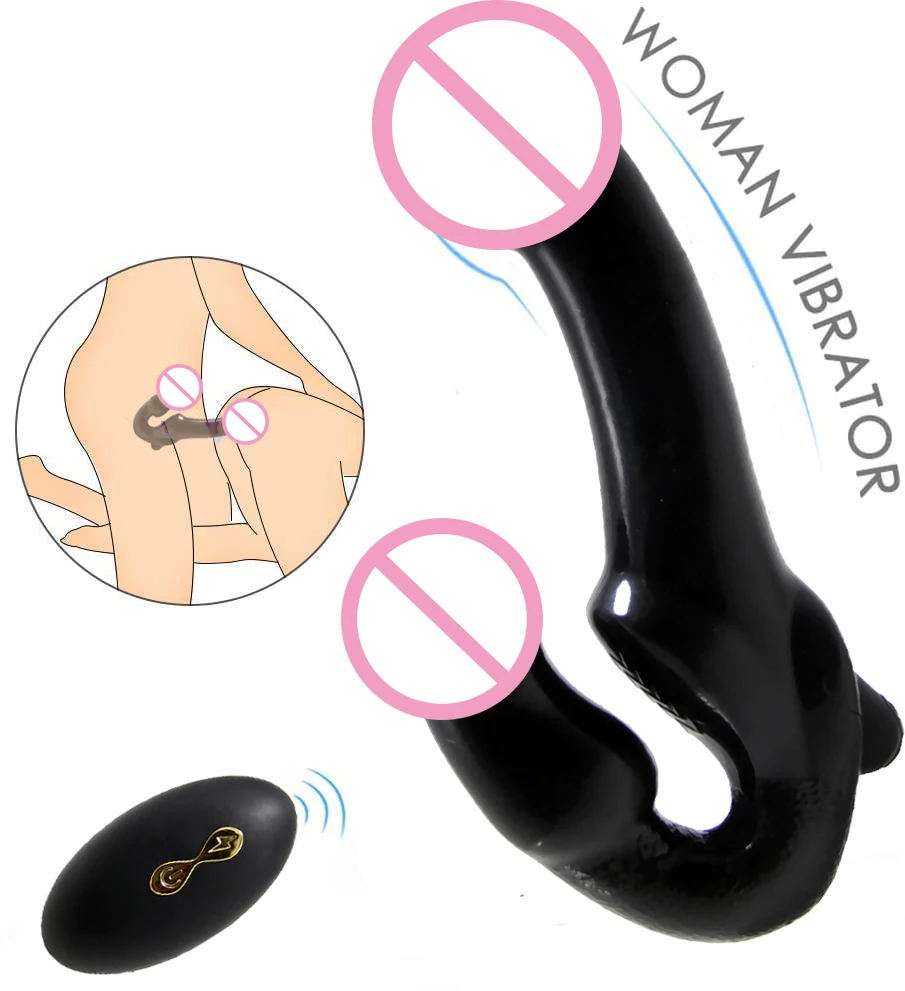 Trådløs Fjernbetjening Strapon Dildo 10 Frekvens Vibration Stærk Vibration G-Spot Stimulator Orgasme Stimulation Sex Legetøj 5