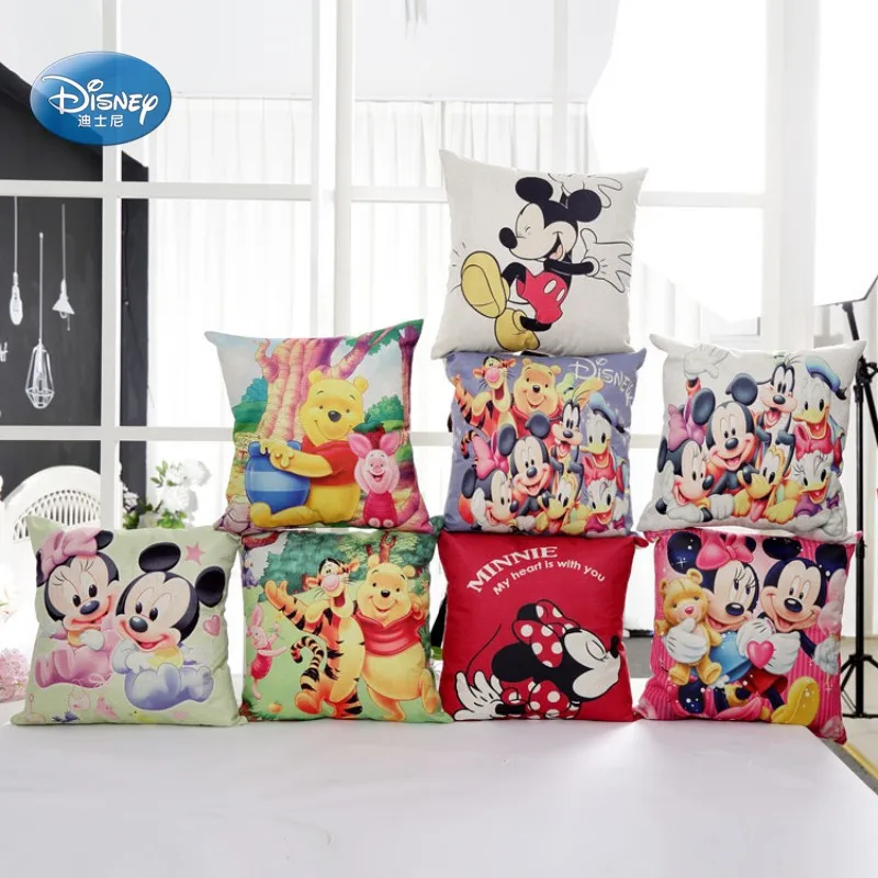Disney Tegnefilm Mickey, Minnie Mouse Prinsesse Dekorative/nap Pude Tilfælde Dække 1stk Pillowsham pudebetræk for Børn 45x45cm 5