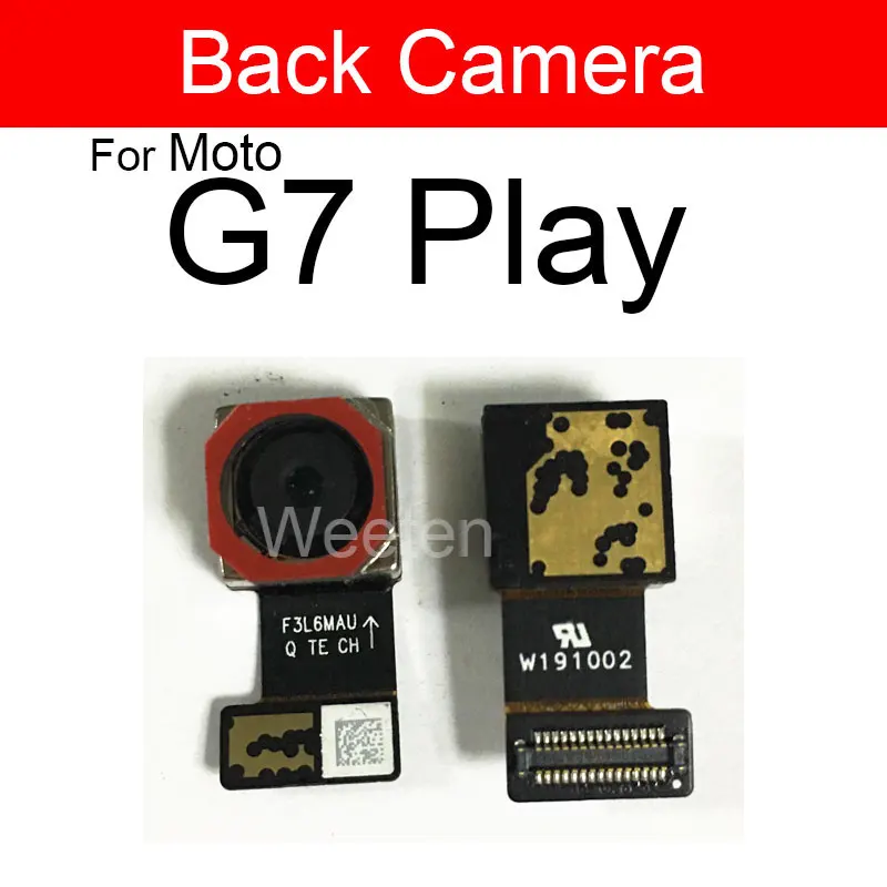 Bageste Kamera Til Motorola Moto G7 Spille Plus Power Front Vender Kamera Modul Flex-Bånd Kabel Udskiftning Af Reservedele 5