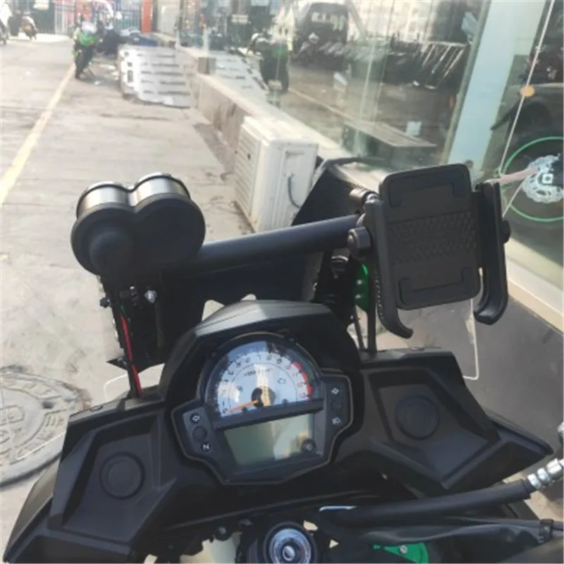 Kawasaki Versys650 Stand Holder GPS-Navigation Plade Beslag Mobiltelefon Holder til Versys650 KLE650-2020 Støtte Beslag 5