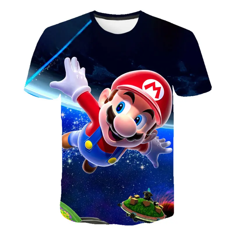 Drenge Mario T-shirt SuperMario Udskrive Tøj Piger 3D-Sjove T-shirts Kostume Børn 2020 sommer Tøj Kids Tee Baby t-shirts 5
