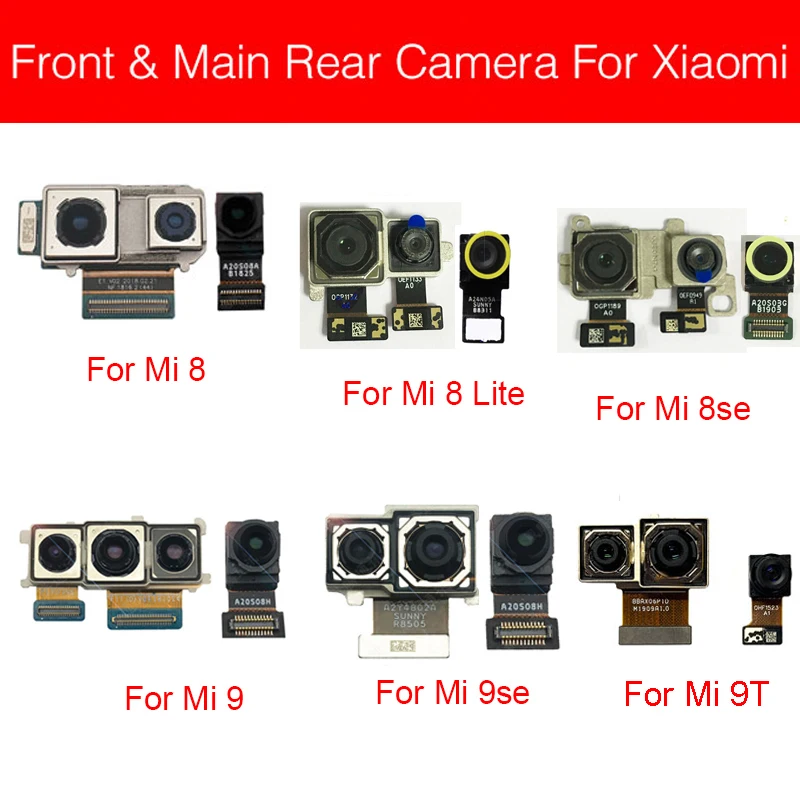 Forreste&Bageste Kamera For Xiaomi Mi 8 9 SE Lite 9T Pro/For Redmi K20 Pro Tilbage Main&Små Vender Kameraet Flex Kabel-Reservedele 5
