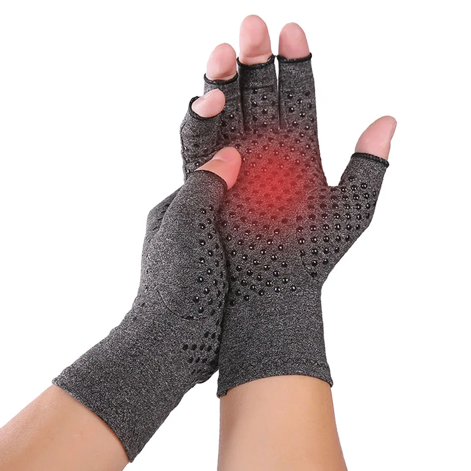 1 Par Magnetisk Anti Gigt Sundhed Kompression Terapi Handsker Reumatoid Hånd, Smerter I Håndled Støtter Sporten Handsker 5