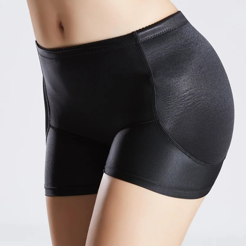 Kvinder Polstret Seamless Body Shaping Trusser Balder Ekstraudstyr Undertøj, Shorts Solid Farve 5