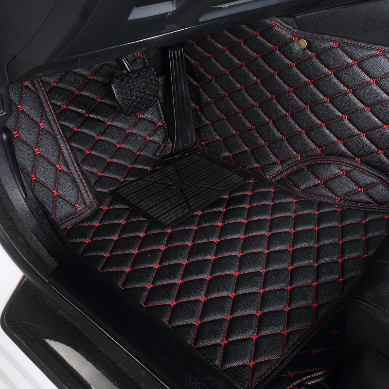 3D car fod måtter luksus læder gulvmåtter for CHEVROLET Evanda Blazer Cruze Captiva 5seat Aveo Impala Camaro Malibu Monte Carlo 5