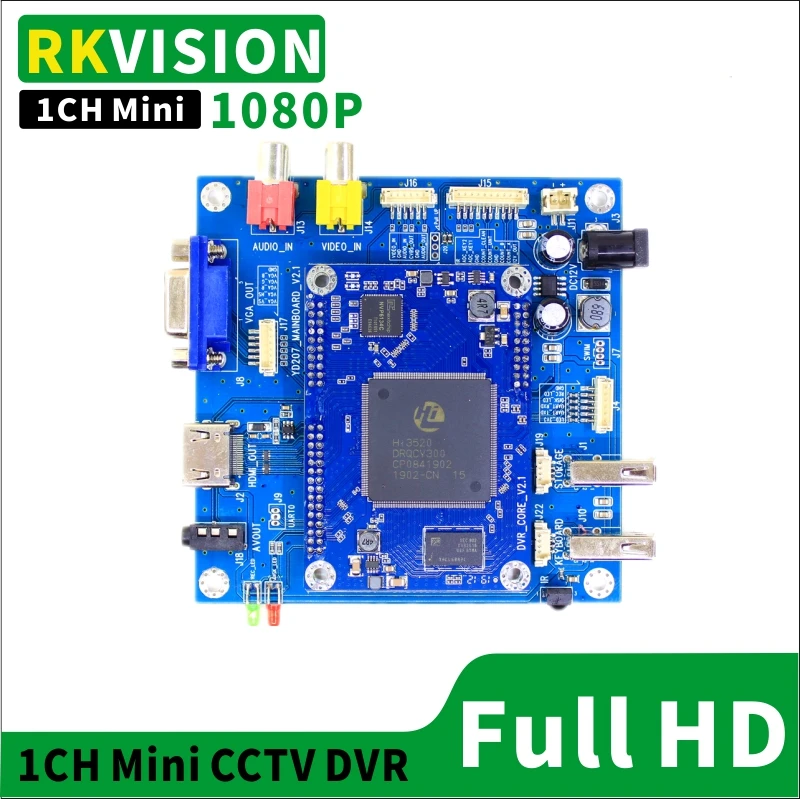 1ch mini HD-video i realtid, der optager yrelsen AHD1080P CCTV DVR underjordisk rørledning opdagelse OSD karakter overlay-ordningen 5