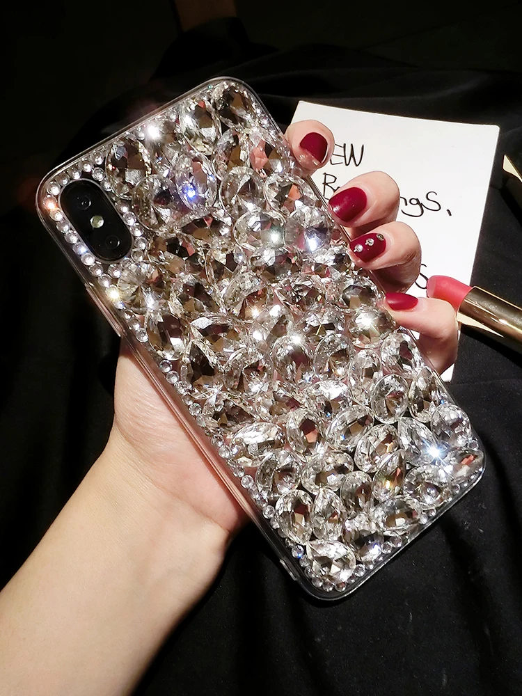 Rhinestone Mode Glitter Diamant Phone Case For Samsung Galaxy A60 A30 A20 A50 A10 A70 A40 A51 4G A80 A90 Dække 5