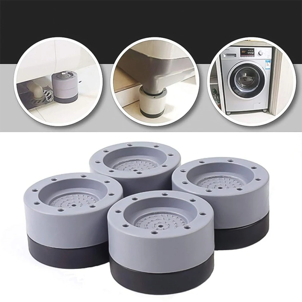 4STK Anti-slip Vaskemaskine Fødder Tabel Mode Universal Fast Køleskab, Non-slip Måtter Kreative Bed Støj-reduktion 5