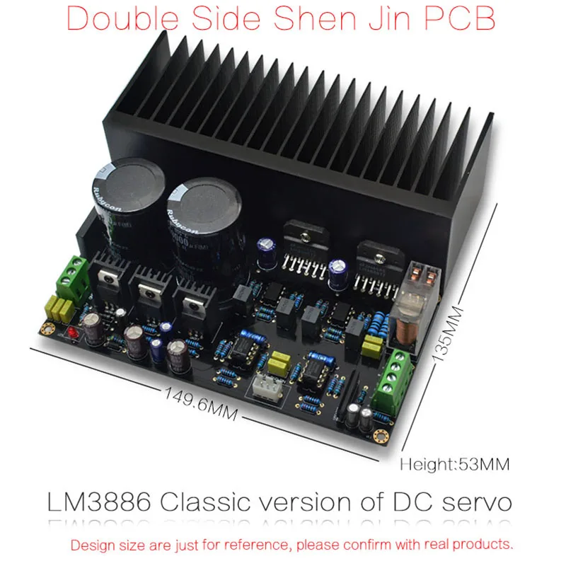 Lm3886 Stereo High Power Forstærker yrelsen Op07 Dc Servo 5534 Uafhængige Operationelle Forstærker Shen Jin Pcb Kit 5