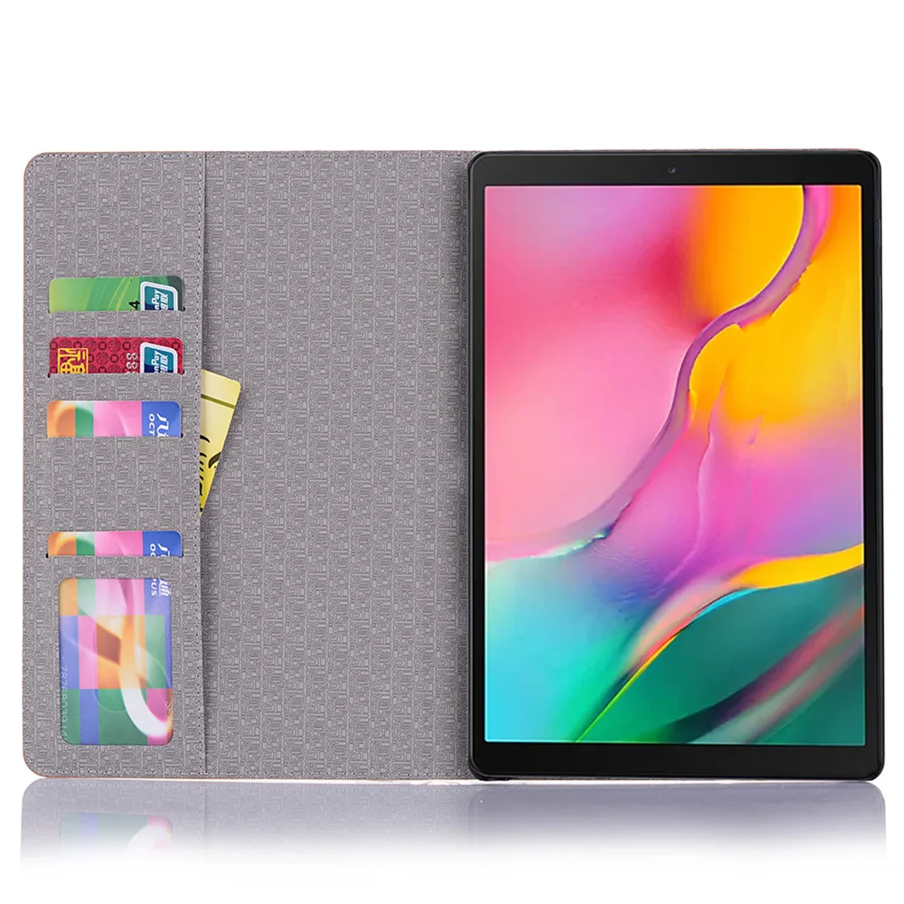 Læder taske til Samsusng Galaxy Tab S6 Lite 10.4 SM-P610 SM-P615 Dækning Smart Auto Sleep-Wake Stødsikkert Tegnebog Tablet Shell 5