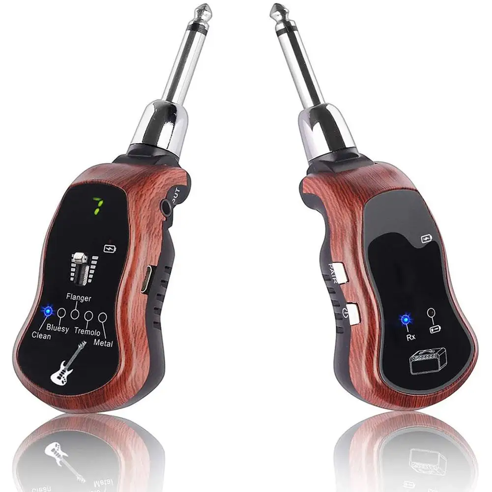 K380C Genopladelige 5 Effekter Trådløse Elektrisk Guitar-Sender-Modtager, skal du Indstille Bluetooth receiver Guitar Tilbehør 5