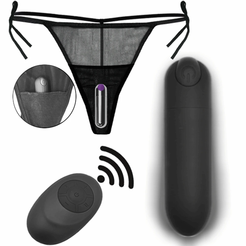 Nye Vibrerende Trusser 10 Funktion Trådløs Fjernbetjening Opladning Bullet Vibrator Rem på Undertøj Vibrator til Kvinder, Sex Legetøj 5