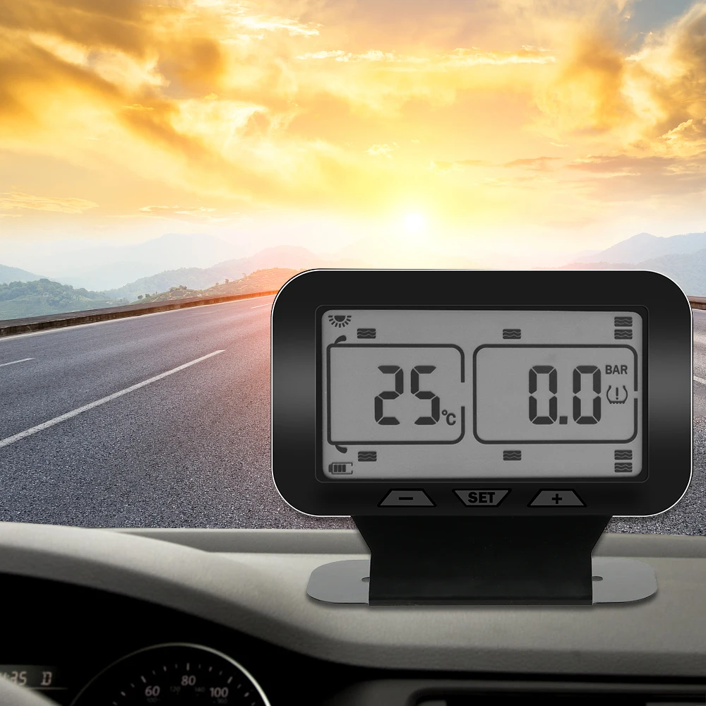 LEEPEE dæktrykskontrolsystemet 0-12bar Lastbil, Bus Lastbil Sol TPMS-Tire Pressure Monitor System Med 8 Ekstern Sensor LCD-Skærm 5