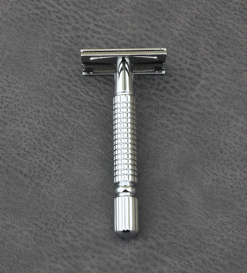BAILI barberskraber-Krom-Legering Top kvalitet med Pakning Splint Skru De To-sidet tårn Manual razor Intimbarbering 5