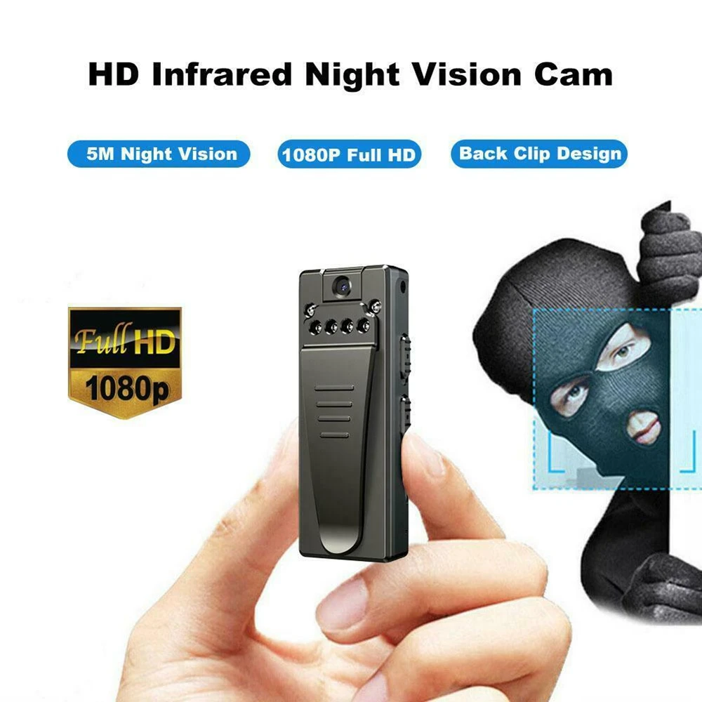 Mini Video-Optager Infrarød Mini Kamera HD 1080P Micro Kamera, Lyd-Optager nattesyn DVR Videokamera Pocket Cam Sport 5
