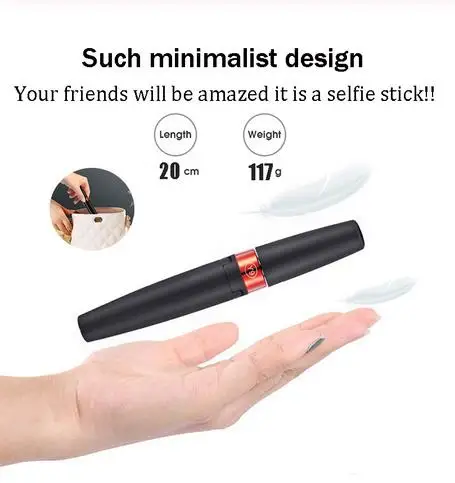 2020 3 i 1 Trådløs Bluetooth-Selfie Stick til iPhone Xiaomi med Sammenklappelige Stativ Beslag Håndholdte Monopod Youtube Tiktok Y9 5