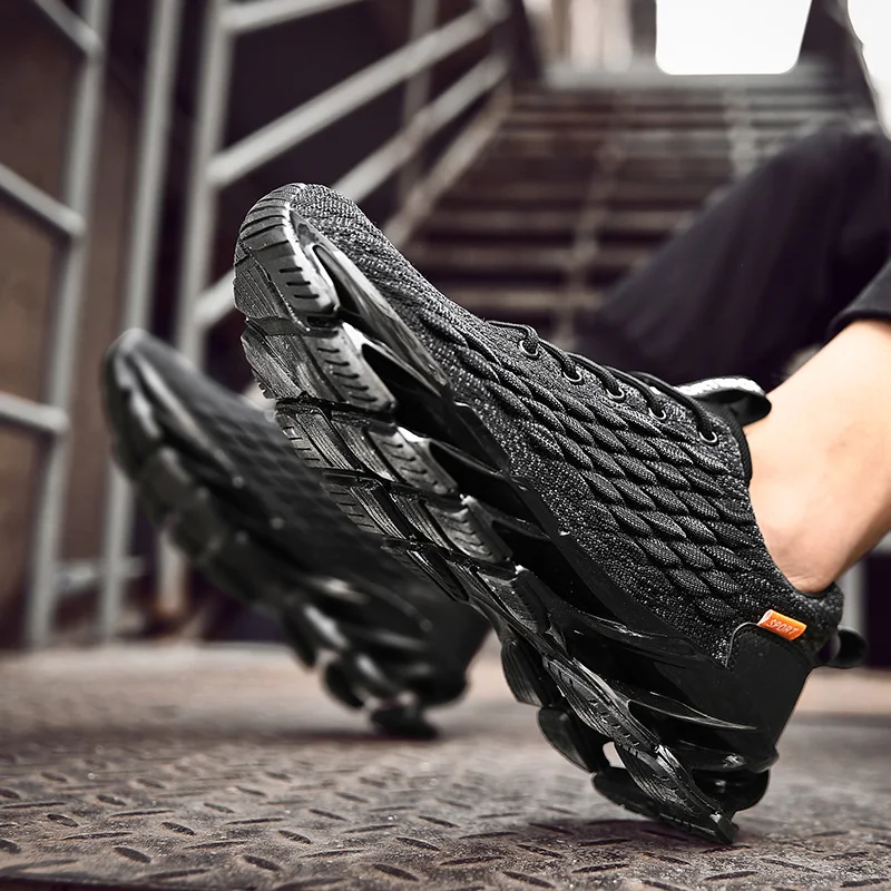 Mænd ' s cross-border fisk skala lace-up afslappet sko blade komfortabel sports sko i stor størrelse slid-resistente basketball sko 5