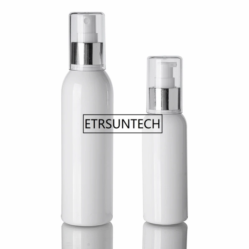 100 ml PET Lotion Flaske med hvid Plast Pumpe hvid klar kosmetiske spray flaske til flydende F1437 5