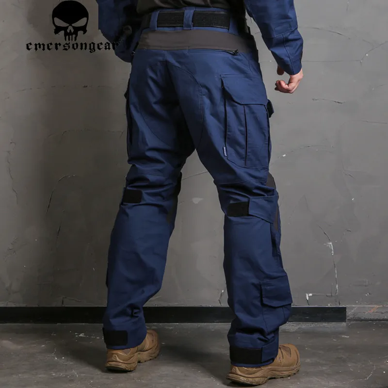 EMERSON Blue Label G3 Bekæmpelse af Bukser, Skjorte Militære Taktiske Nylon Navy Blå Bukser Herre Pligt Uddannelse Cargo Pants w benbeskyttere 5