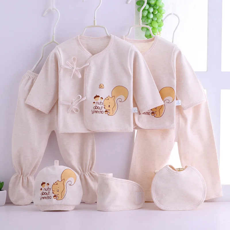 Baby Boy Tøj Bomuld Brev Print Nyfødte Indstillet Spædbarn Pige Tøj til Piger Udskrive Tøj Passer 0-3 Måneder 5