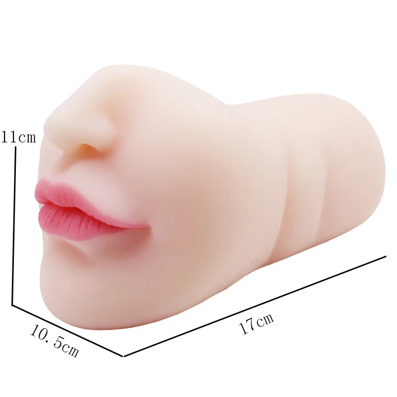 4D Realistisk deepthroat Mandlige Masturbator Silikone Kunstig Vagina Munden Anal Oral Sex Erotisk Legetøj Sex Legetøj til Mænd onanerer 5