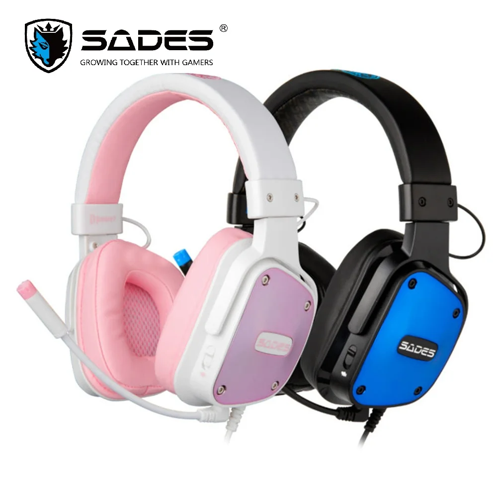 SADES Gaming headset stereo lyd heaset 3,5 mm Til PS4 og XBOX ONE hovedtelefoner, mikrofon 5