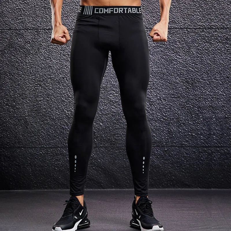 Mænd ' s Komprimering Bukser Mandlige Strømpebukser, Leggings til at Køre Gym Sport Fitness Quick Dry Fit Joggings Træning Sorte Bukser 5