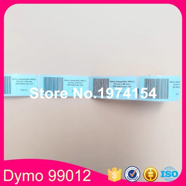48 X Ruller Generiske DYMO LabelWrite 99012 Kompatibel Label S0722400 36*89mm 5