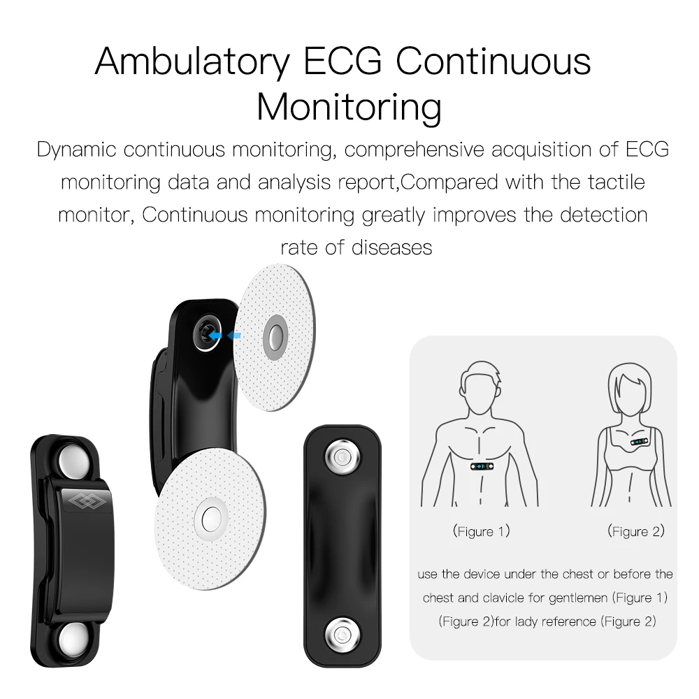 P10 Smartband blodtryk smart armbånd 24-timers dynamisk pulsmåler PPG ' s EKG-smart armbånd aktivitet, fitness tracker 5