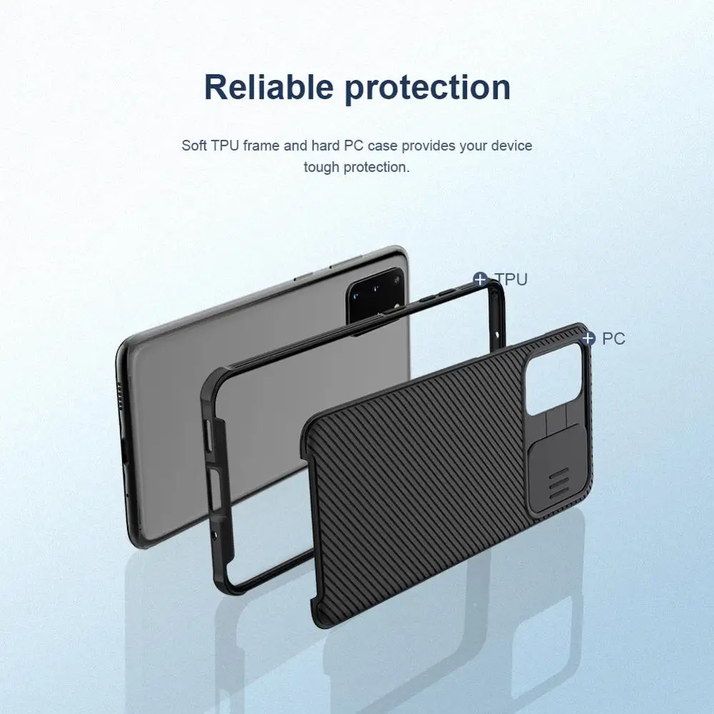 10stk/masse Engros Nillkin CamShield pro taske Til Samsung Galaxy S20+/S20+ 5G tilfælde slide cover til kamera beskyttelse sag 5