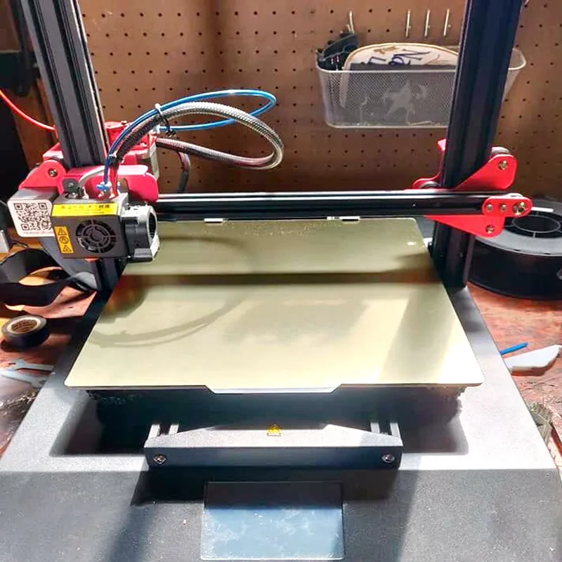 ENERGISK 3D-Printeren Fjernelse Foråret stålplader Varme Seng anvendt PEI Bygge Overflade 310x310mm+Base for CR-10 3D Printer Dele 5