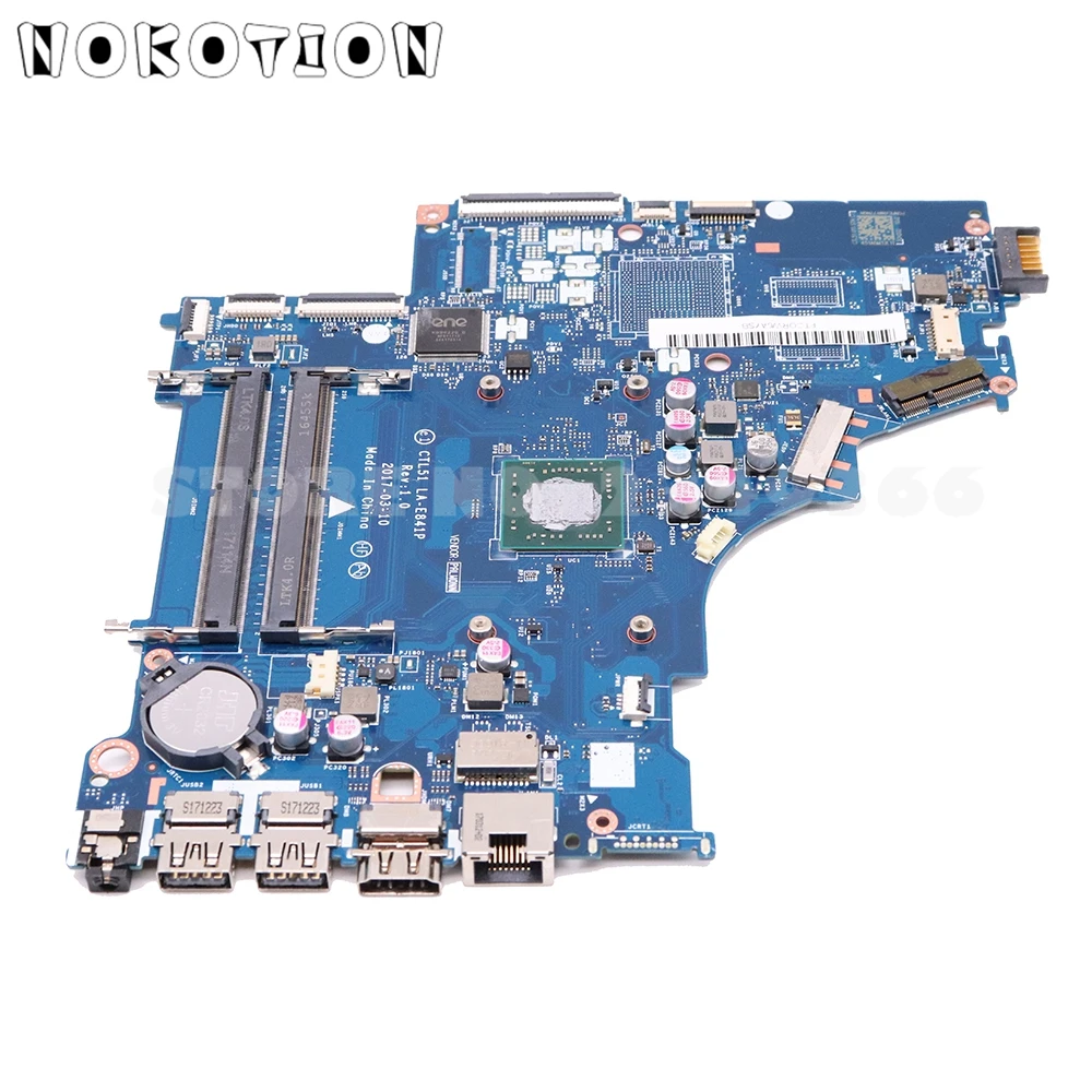 NOKOTION CTL51/53 LA-E841P bundkort Til HP 15-BW 15-BW080NR Laptop Bundkort DDR4 med processor ombord 5