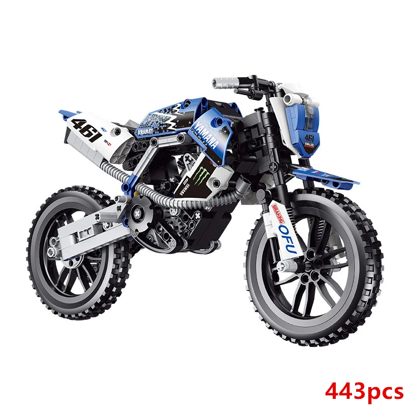 Teknik serise Motorcykel Motor Buggy Motorcykel Superbil Speed Race-Bil Racing Sports byggesten Mm Mursten Sæt Model Kits 5
