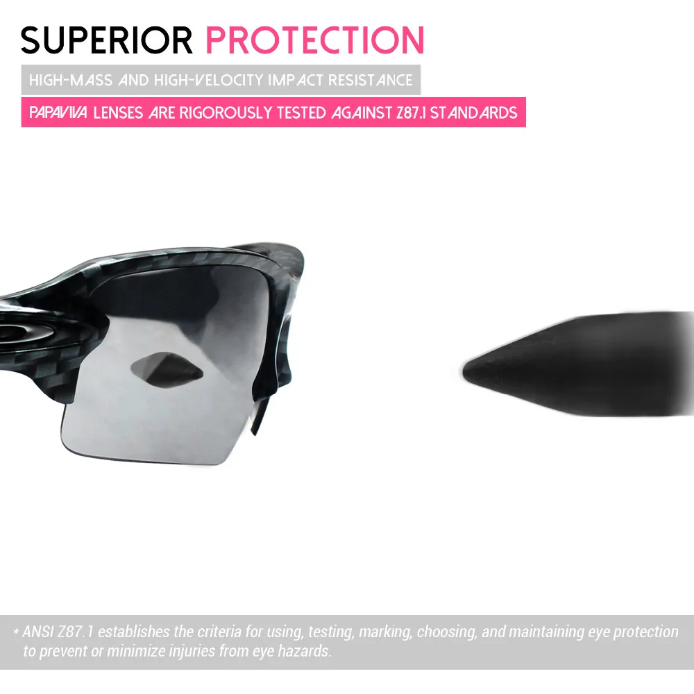 PapaViva POLARISERET Udskiftning Linser for Autentisk Splint OO9262 Solbriller med UVA & UVB Beskyttelse - mange Muligheder 5