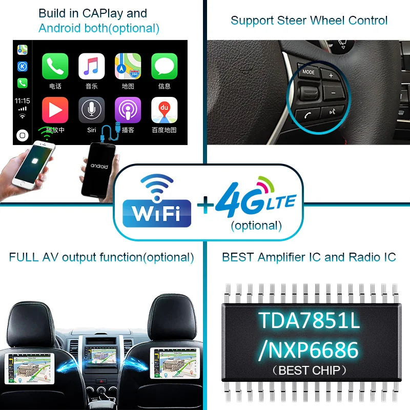 2 DIN Autoradio Android 10 bil radio PX6 For Audi TT MK2 8J 2006-2012 2DIN auto lyd bilstereo, navigation skærmen mms 5