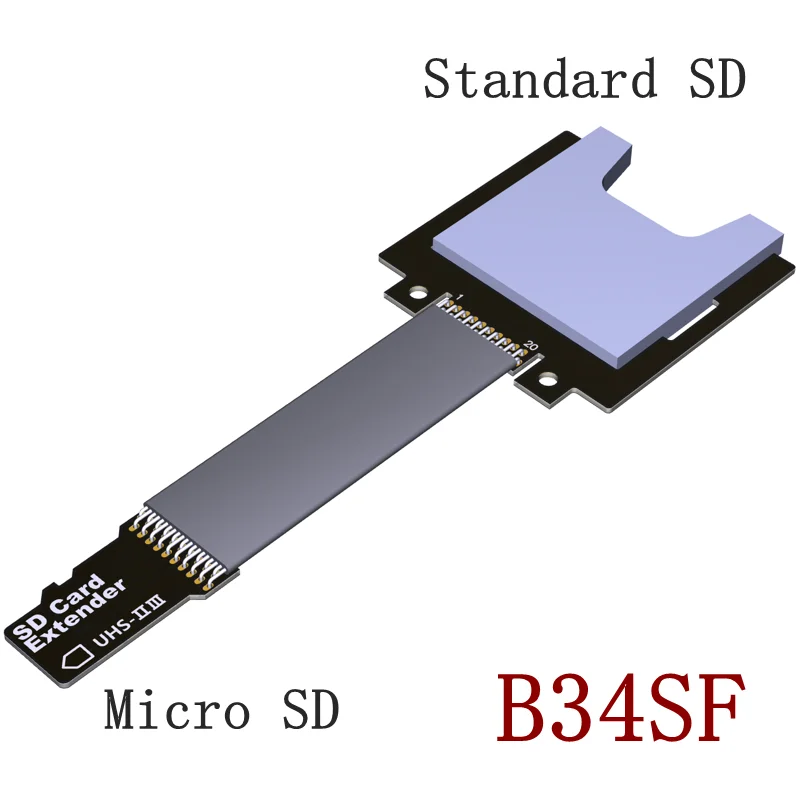 Micro SD-TF Hukommelseskort Kit SD-Mand til SD-Kvindelige Udvidelse Bløde UHS2 UHS-III Fleksibel Fladskærms CableFPC Kabel Extender 10 cm 30 cm 1m 5
