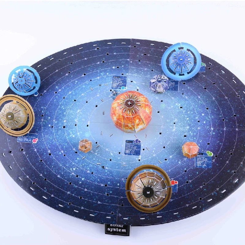 Planet i solsystemet Model DIY Legetøj, Barn Videnskab og Teknologi Læring solsystemet Undervisning Forsamling Pædagogisk Legetøj Gave Kid 5