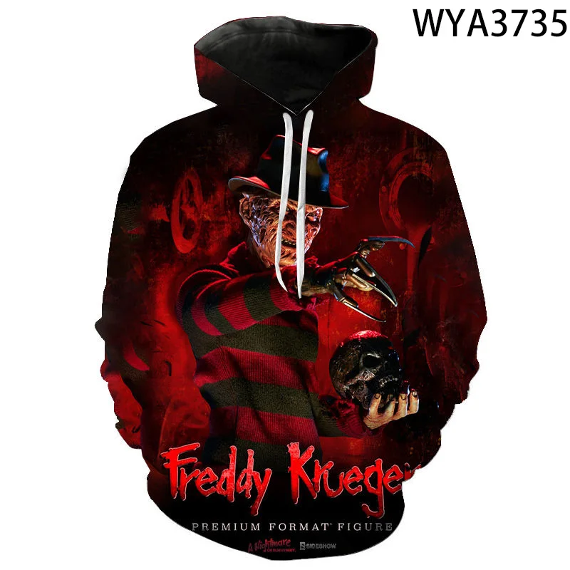 Freddy Krueger Jason Og Michael Myers Halloween 3D-Mænd, Kvinder, Børn Hættetrøjer Horror Sweatshirts Toppe Cool Pullover Tøj 5