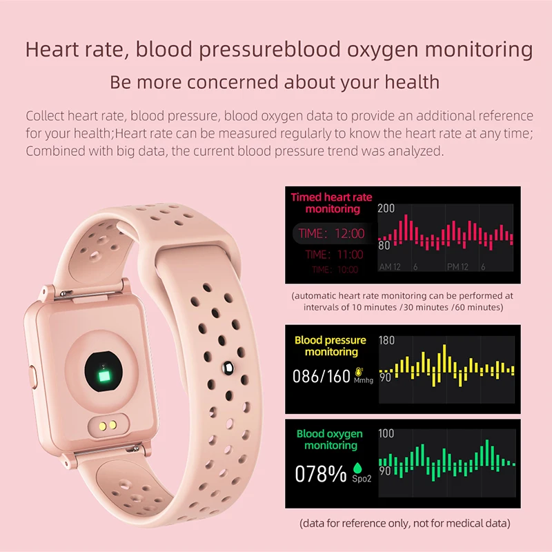2020 Smart Ur Mænd, Kvinder, Kærester Sport Smartwatch Bluetooth-5.0 puls blodtryksapparat Til IOS Android Smart Ur 5
