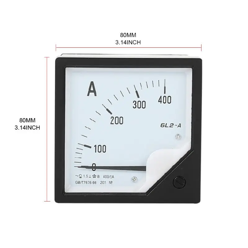 AC DC-Amperemeter Analog Panel Nuværende Meter Høj Præcision Følsomme Markør Skive amperemeteret Måle Nuværende Detektor 5