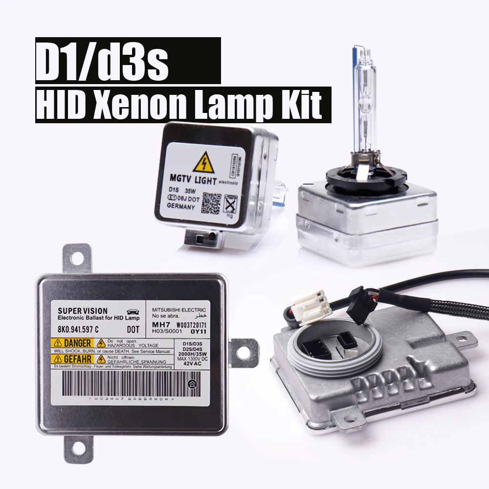 MGTV LYS 35W D1S Xenon HID Kit D3S Canbus Ballast Kit HID Lys D3R 4300K 5000K D1R 6000K 8000K hid xenon pære Forlygte 5