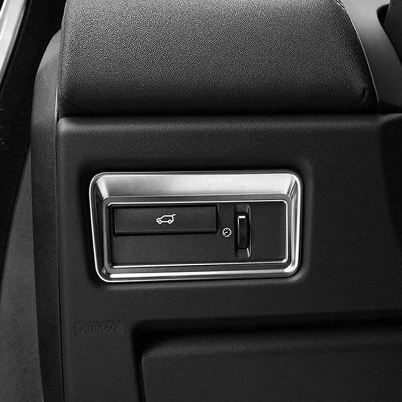 ABS Plast Bil Tilbehør Taildoor Knappen Trim Sticker Cover for Land Rover Range Rover Evoque 2012-2017 5