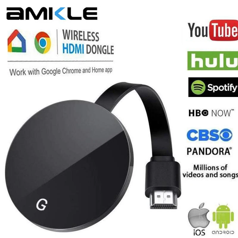Trådløse HDMI-Dongle TV Stick 2,4 G 5G 1080P Wifi G7S Vise modtageren Google Chromecast 2 3 Anycast Miracast Til Ios Android 5